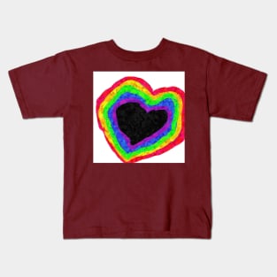 Rainbow. Heart Kids T-Shirt